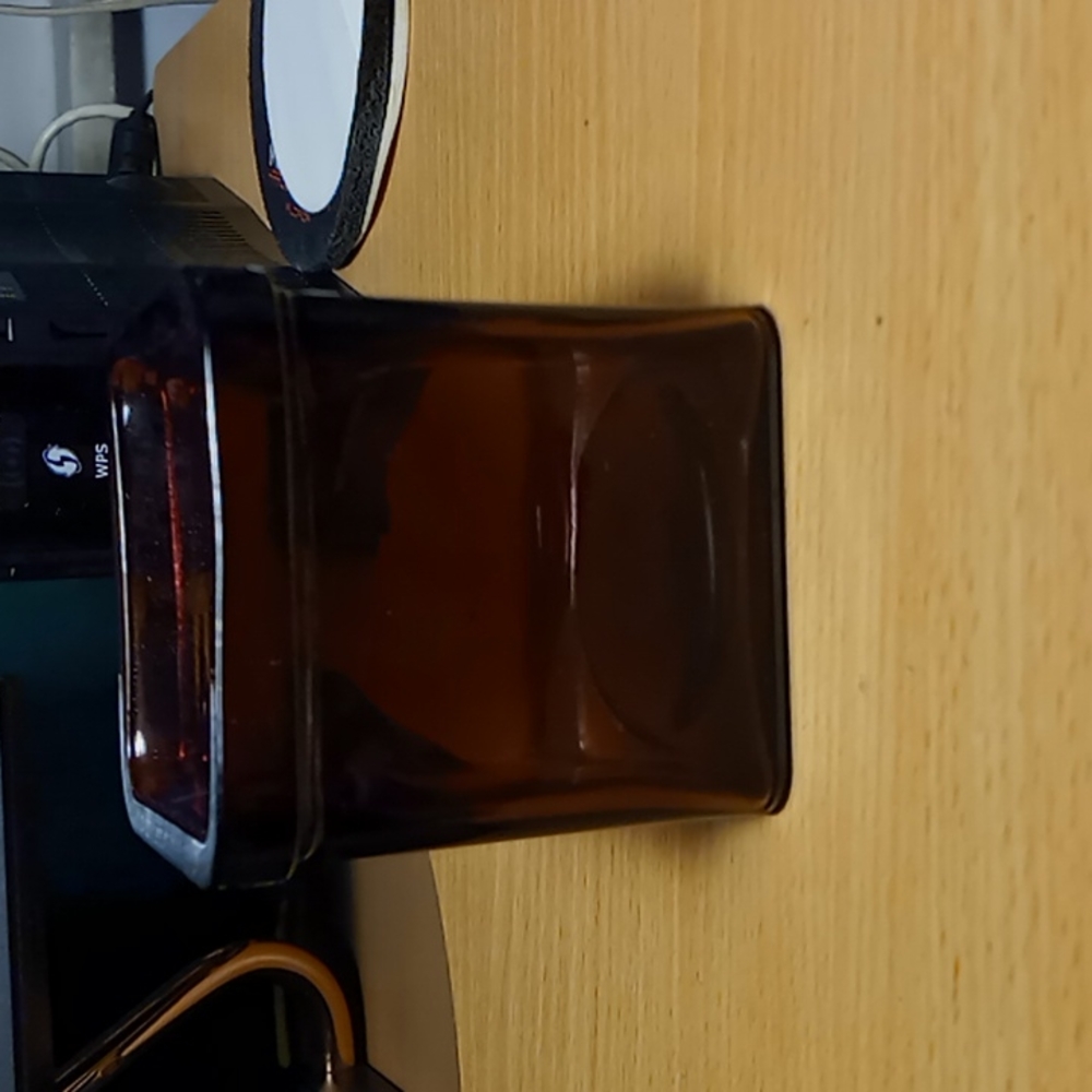 NWOT Square Glass Jar